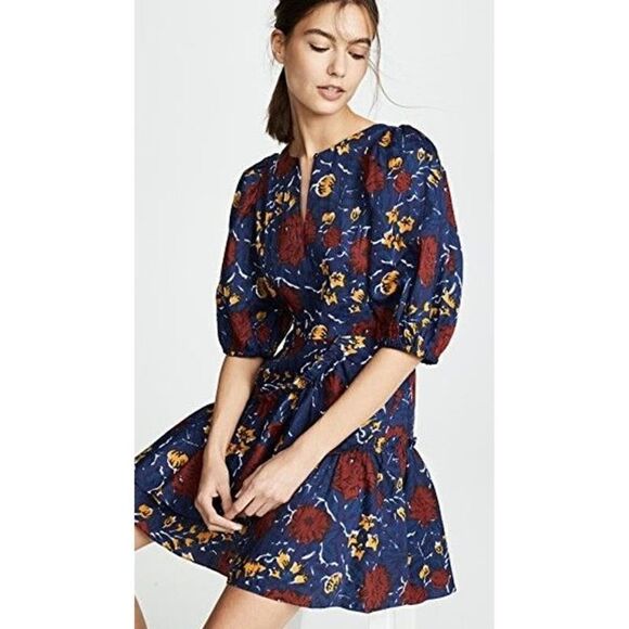 SEA New York Willow Ruffle Mini Dress Sz. 10 - Picture 1 of 8